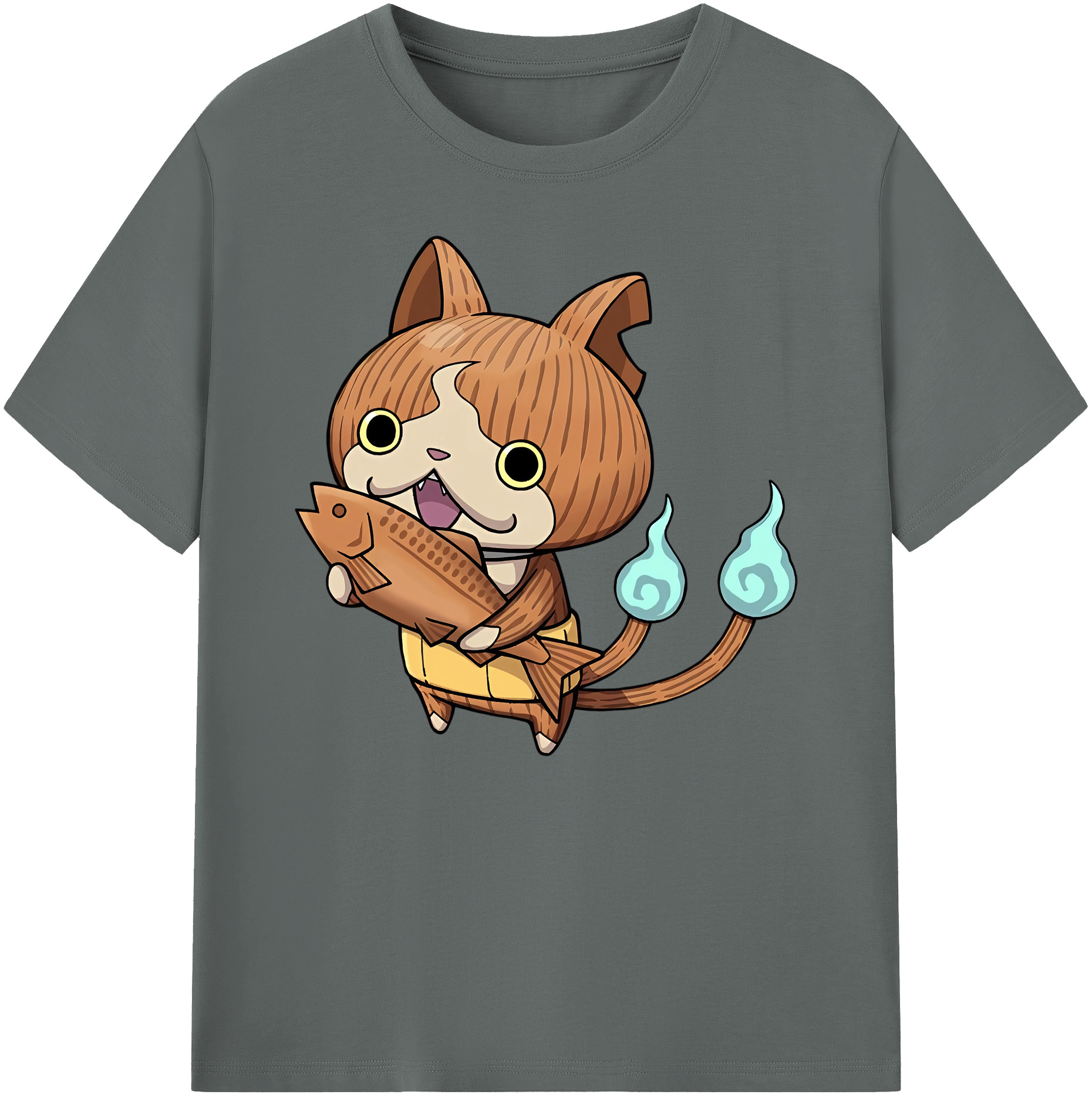 （画像用） 妖怪ウォッチ Yo-kai Watch 綿100％ メンズ半袖Tシャツ｜肌触りやわらか＆通気性
